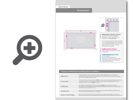Product Bild visitenkarten_quer_5_0_farbig_90_x_50_mm___einseitig_bedruckt_(cmyk_4-farbig_+_1_silber-sonderfarbe)